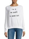 WILDFOX I'm in No Shape to Work Out Sweater,0400096737980
