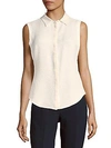COSETTE Textured Collared Top,0400097119572