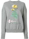 ALEXANDER MCQUEEN floral embroidered sweatshirt,507092QKZ2512580096