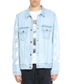 OFF-WHITE TEMPERATURE DENIM COTTON JACKET,OMYE001S18386023 7101