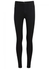 J Brand Leenah Super High-rise Skinny Jeans In Black