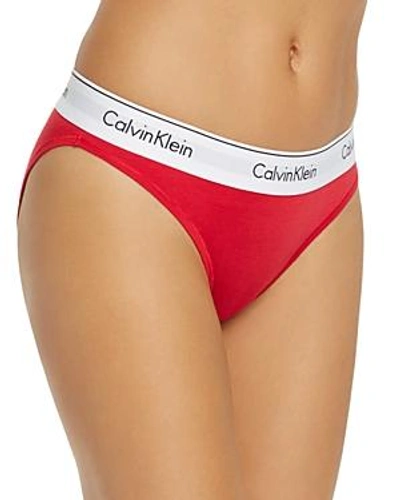 Calvin Klein 'modern Cotton Collection' Cotton Blend Bikini In Empower
