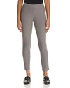 Eileen Fisher Stretch Crepe Slim Ankle Pants In Smoke