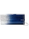 Jimmy Choo Sweetie Glitter Acrylic Clutch In Blue