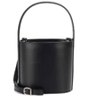 Staud Bissett Leather Bucket Bag In Black