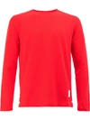 THOM BROWNE THOM BROWNE RELAXED LONG SLEEVE T-SHIRT - RED,MJS057A0005012575919