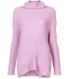 SIES MARJAN Purple Fern Turtleneck Sweater,SI37PR8