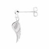 Cartergore Silver Wing Single Short Drop Earring In Drop