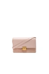 Saint Laurent Bellechasse Medium Leather/suede Satchel Bag In Pink