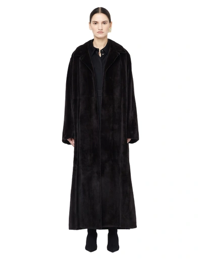 The Row Floor Length Mink Fur Coat In Brown