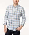 TOMMY HILFIGER MEN'S BRUCE PLAID CUSTOM-FIT SHIRT, CREATED FOR MACY'S