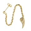 Cartergore Gold Wing Single Long Drop Earring In Drop