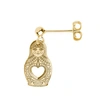 Cartergore Gold Russian Doll Single Short Drop Earring In Drop