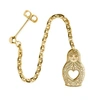 Cartergore Gold Russian Doll Single Long Drop Earring In Drop