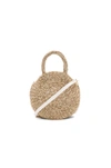 Clare V Petite Alice Straw Bag - Ivory In Nude