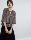 DRA D.RA DAKOTA PRINTED BLOUSE - RED,TL0511A