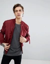 Alpha Industries Bomberjacke Mit Detail Am Ärmel In Red