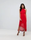 THE JETSET DIARIES BELLONA HI-LO MAXI DRESS - RED,J10171019