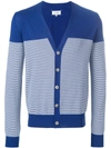 MAISON MARGIELA PANELED STRIPED CARDIGAN,S50HA0791S1625412579175