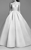 ALEX PERRY BRIDE SUZY SATIN EMBELLISHED GOWN,635755