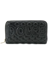 Dolce & Gabbana Quilted Leather Zip-around Wallet In Multi