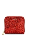 FURLA Babylon Leather Zip-Around Glitter Wallet