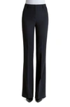 Akris Carol Straight-leg Wool Crepe Pants In Black