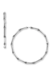 John Hardy Bamboo Large Continuous Hoop Earrings In Sterling Silver