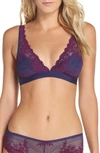 Wacoal Embrace Lace Convertible Plunge Soft Cup Wireless Bra In Astral Aura/ Plum Caspia