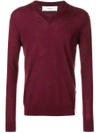 PRINGLE OF SCOTLAND PRINGLE OF SCOTLAND V-NECK JUMPER - PINK,PMF51812564895