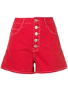 VALE VALE VINES SHORTS - RED,V06912544894