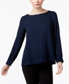 EILEEN FISHER SILK PRINTED TOP