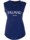 BALMAIN LOGO PRINTED TANK TOP,128535326I12573476