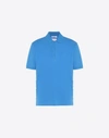 VALENTINO ROCKSTUD UNTITLED POLO MAN AZURE COTTON 100% XL