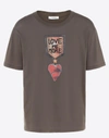 VALENTINO T-SHIRT WITH MILITARY EMBELLISHMENTS