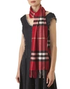 Burberry Men's Giant Check Cashmere Scarf In Parade Red