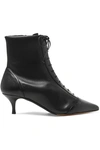 TABITHA SIMMONS EMMET LACE-UP LEATHER ANKLE BOOTS