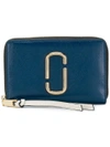 Marc Jacobs Snapshot Mini Compact French Wallet In Blue