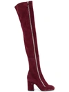 LAURENCE DACADE LAURENCE DACADE STRETCH OVER THE KNEE BOOTS - RED,PEPPERSTRETCHSUEDE12488823