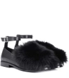 OPENING CEREMONY RYDER ANKLE STRAP LEATHER LOAFERS,P00287428-5