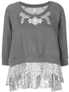 ANTONIO MARRAS EMBELLISHED LACE TRIM jumper,LB0001TED29S812579428