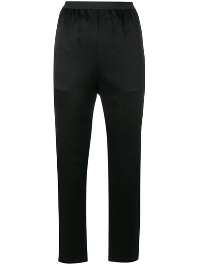 Alexander Wang T Cropped Lightweight Trousers In 001 Black