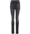 SAINT LAURENT HIGH-WAISTED SKINNY JEANS,P00300412