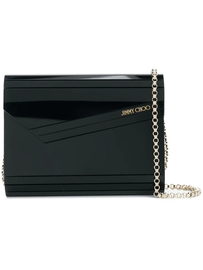 Jimmy Choo Candy Acrylic Clutch In Black