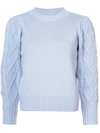 CO CABLE-KNIT SLEEVE SWEATER,8970WCMR1812593646