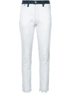 RE/DONE RE/DONE SKINNY CROPPED JEANS - WHITE,1003HRCBW12584025