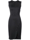 YIGAL AZROUËL STUDDED FITTED DRESS,Y38422SCU12584042