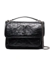 Saint Laurent Medium Niki Leather Shoulder Bag In Black