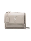 SAINT LAURENT SAINT LAURENT IVORY CROC SUNSET MONOGRAM LEATHER SHOULDER BAG - NEUTRALS,442906DND0N12513234