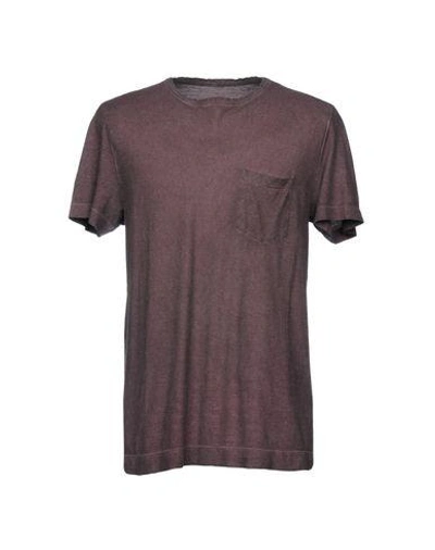 Massimo Alba T-shirts In Dark Purple
